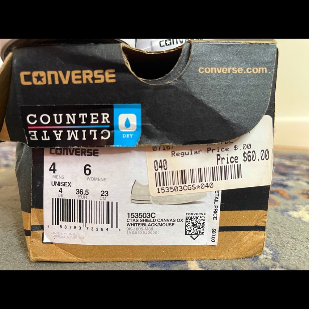 Converse All Star white shoes
